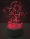Luminária mesa Led RGB Cute Freddy Krueger Sexta Feira 13 Cor:Modelo 2