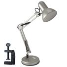 Luminária Mesa Metal Abajur Lâmpada Articulável Base Garra Flex Prata MT-811C-S