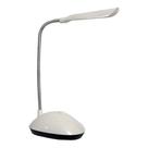 Luminária Mesa Mini Flexível Led Leitura Branca 28cm