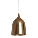 Luminaria metal bottle neck dourada diam 27 cm