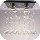 Luminária Moderna Com Base De Inox Espelhado 30x30cm