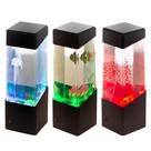 Luminária Movimentos 7 Cores LED Luz Água Viva Vulcão Peixe