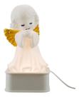 Luminária Muda Cor Anjo Anjinho Orando Branco - 18cm