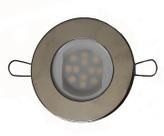 Luminária Náutica Cabine 9 Leds 12v Branco Frio