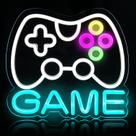 Luminária Neon Gamer Myipyi - Gamepad LED USB