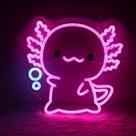 Luminária Neon LED Axolotl Regulável Housignz - 28x28cm