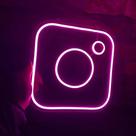 Luminária neonled - instagram 30x30cm