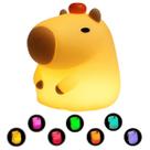 Luminaria Noturna Infantil Led Bebê Silicone Capivara Abajur