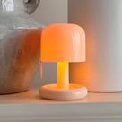 Luminária Noturna LED Estilo Cogumelo Mini De Mesa Recarregável USB Luz De Pôr Do Sol Para Decoração