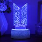 Luminária Noturna YANENG BTS com 7 Cores LED em Acrílico Luminária Noturna YANENG BTS com 7 Cores LED em Acrílico