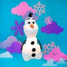 Luminária Olaf Frozen com Lâmpada LED - Boneco de Neve Disney Presente Menino Menina Dia Crianças