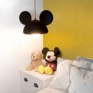 Luminária Orelhas Mickey Black Pendente Luminária Orelhas Mickey Black Pendente