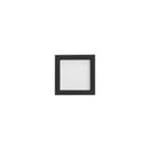 Luminária Painel LED Quadrado Recuado 20W 3000K Preto Luz Amarela