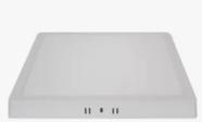 Luminária painel led sobrepor 18w quadrado branco quente 4000k lumanti