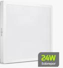 Luminária painel led sobrepor quadrado 24w 3000k luz branca quente lumanti Luminária painel led sobrepor quadrado 24w 3000k luz branca quente lumanti