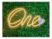 Luminária Painel Neon Led One Iluminação Branco 47cm