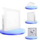 Luminária Painel Plafon Led 18W Quadrado Sobrepor Bivolt 110v-220v Branco Frio 6500K