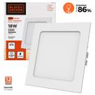 Luminária Painel Plafon Led Embutir 18w 3000k Black+Decker Luminária Painel Plafon Led Embutir 18w 3000k Black+Decker