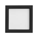 Luminária Painel Plafon Led Embutir Recuada 17x17 12w 5700k Jet Black Save Energy