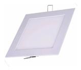 Luminária Painel Plafon Led Embutir Slim 15x15 12w Quadrado Minimalista Iluminação Moderna Residencial Comercial Versátil Dia a Dia Luz Led Integrado