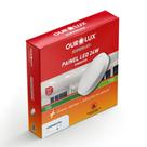 Luminaria painel plafon led sobrepor 12w bivolt 2700k redondo