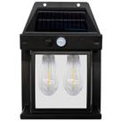 Luminária para área externa com sensor de movimento e carregamento por energia solar