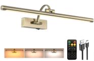 Luminária para Quadros Tassuowell 60 cm com Controle Remoto, Sem Fio, 3 CCT, Dimerizável