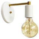 Luminária Parede Arandela Moderna Sala Cama Branco Dourado