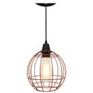 Luminária Pendente Aramado Curve Retrô Moderno E27 Luminária Pendente Aramado Curve Retrô Moderno E27
