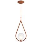 Luminária Pendente Aro Gota Harmony Cobre Magnifico