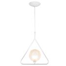 Luminária Pendente Aro Triangulo Branc Bolinha Harmony Ambar