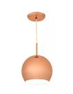 Luminária Pendente Ball Cobre 1 Lamp. - Metaldomado
