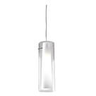 Luminária Pendente Bella Vidro 1 Lamp. E27 - Escovado Ref:VT1047
