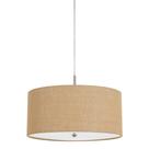 Luminária pendente Benzara com sombra de serapilheira bege 46x46x29cm Luminária pendente Benzara com sombra de serapilheira bege 46x46x29cm