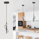 Luminária pendente CANEOE Black Led para Kitchen Island 12W 6000K