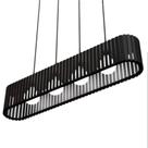 Luminária Pendente Centauro Modelo Ripado - Preta Luminária Pendente Centauro Modelo Ripado - Preta