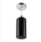 Luminária Pendente Cilindro Preto 1 Lamp. - Blumenau