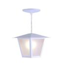 Luminária pendente colonial ideal iluminação branco aço bivolt e27