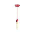 Luminaria Pendente Condulai Enerlux Solaris Vermelha Para Lampada Filamento 6474