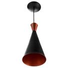 Luminária Pendente Cone Tom Dixon Aluminio Magnifico 33x15cm Preto Luminária Pendente Cone Tom Dixon Aluminio Magnifico 33x15cm Preto