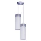 Luminária Pendente Copo Duplo 10x24cm Alumínio E27 Bivolt Luminária Pendente Copo Duplo 10x24cm Alumínio E27 Bivolt