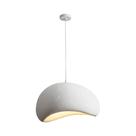 Luminária Pendente Cúpula estilo Japonês cor Branca com 30CM