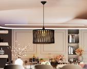 Luminaria pendente cupula moderna corda nautica 110v Luminaria pendente cupula moderna corda nautica 110v