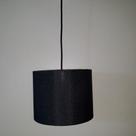 Luminária Pendente Cúpula Preta para E27