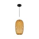 Luminária Pendente De Bambu Artesanal Estilo Chinês 18/19/30cm Para Decoração De Restaurantes E Luminária Pendente De Bambu Artesanal Estilo Chinês 18/19/30cm Para Decoração De Restaurantes E