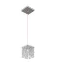 Luminária Pendente De Cristal 11cm Mesa Balcão Quarto Bancada Passa Prato