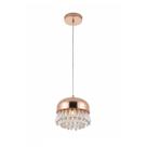 Luminária Pendente de Cristal Luxo Ouro Brilho LED 3x1 Luminária Pendente de Cristal Luxo Ouro Brilho LED 3x1