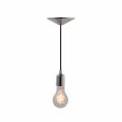 Luminária Pendente De Teto Fio Metalizado Industrial Soq E27
