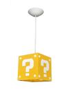 Luminária Pendente de Teto Super Mario Interrogação - Branco