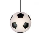 Luminária Pendente Decorativa Bola Branco e Preto